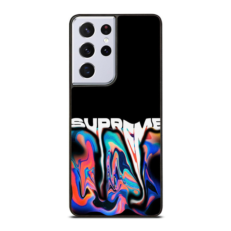 SUPREME RAINBOW MELT EFFECT Samsung Galaxy S21 Ultra Case
