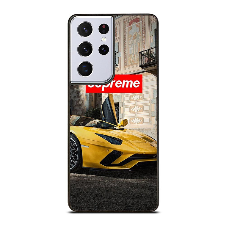 SUPREME YELLOW LAMBORGINI Samsung Galaxy S21 Ultra Case
