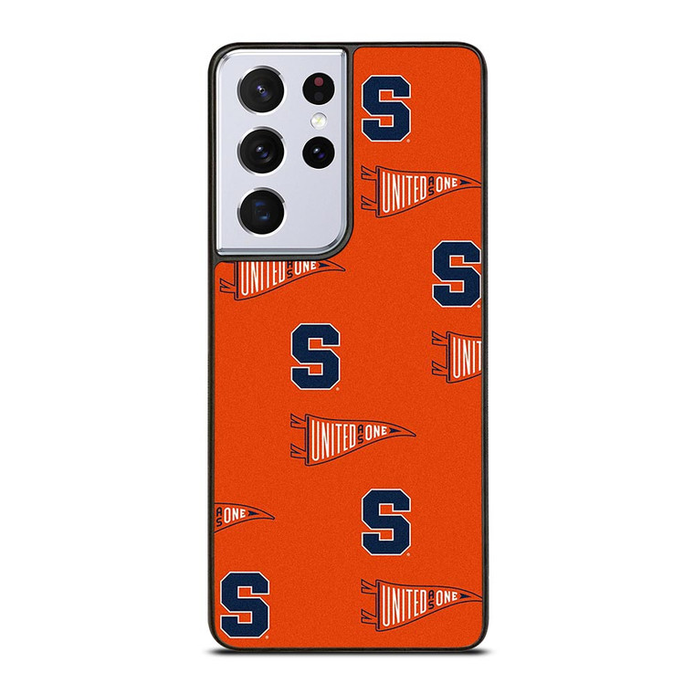 SYRACUSE ORANGE LOGO PATTERN Samsung Galaxy S21 Ultra Case