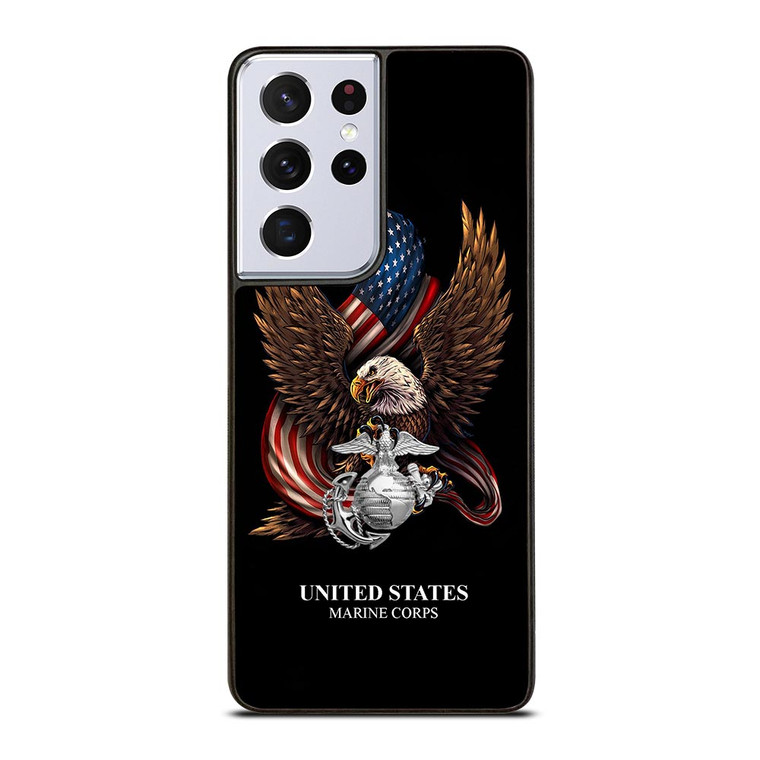 UNITED STATES MARINE CORPS USMC LOGO Samsung Galaxy S21 Ultra Case UNITED STATES MARINE CORPS USMC LOGO Samsung Galaxy S21 Ultra Case