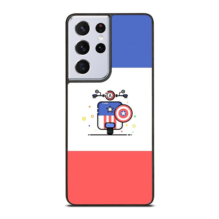 VESPA CAPTAIN AMERICA Samsung Galaxy S21 Ultra Case