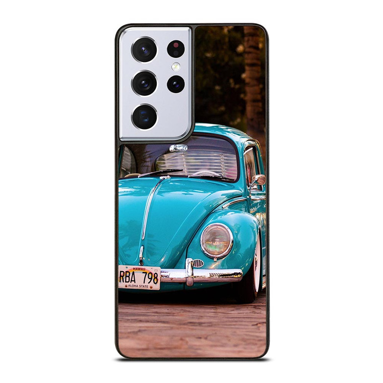 VW VOLKSWAGEN CYAN CAR Samsung Galaxy S21 Ultra Case