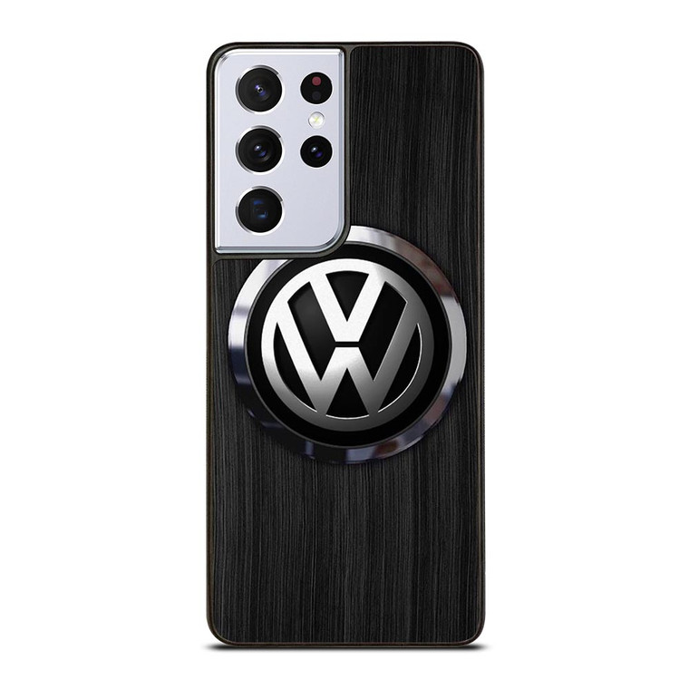 VW VOLKSWAGEN WOODEN EMBLEM Samsung Galaxy S21 Ultra Case