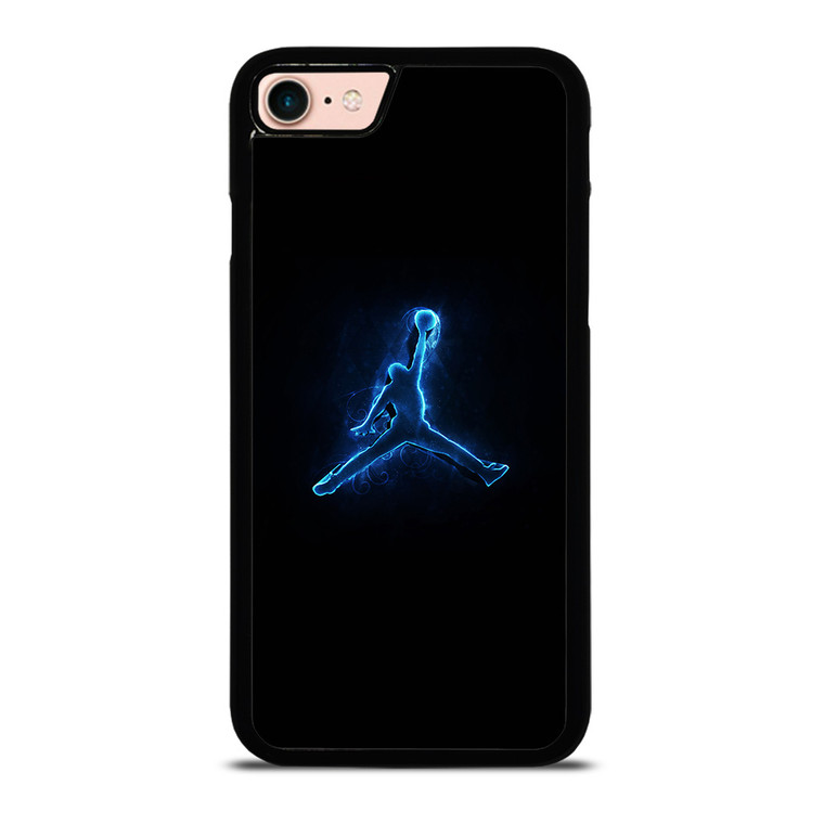 NIKE AIR JORDAN LOGO BLUE LIGHT iPhone 8 Case