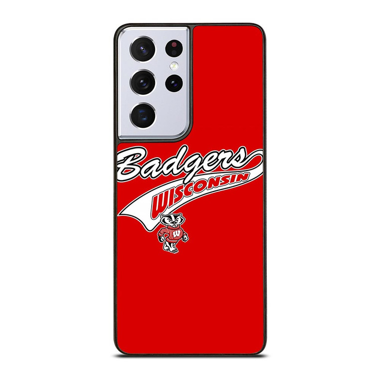 WISCONSIN BADGERS FOOTBALL SYMBOL Samsung Galaxy S21 Ultra Case