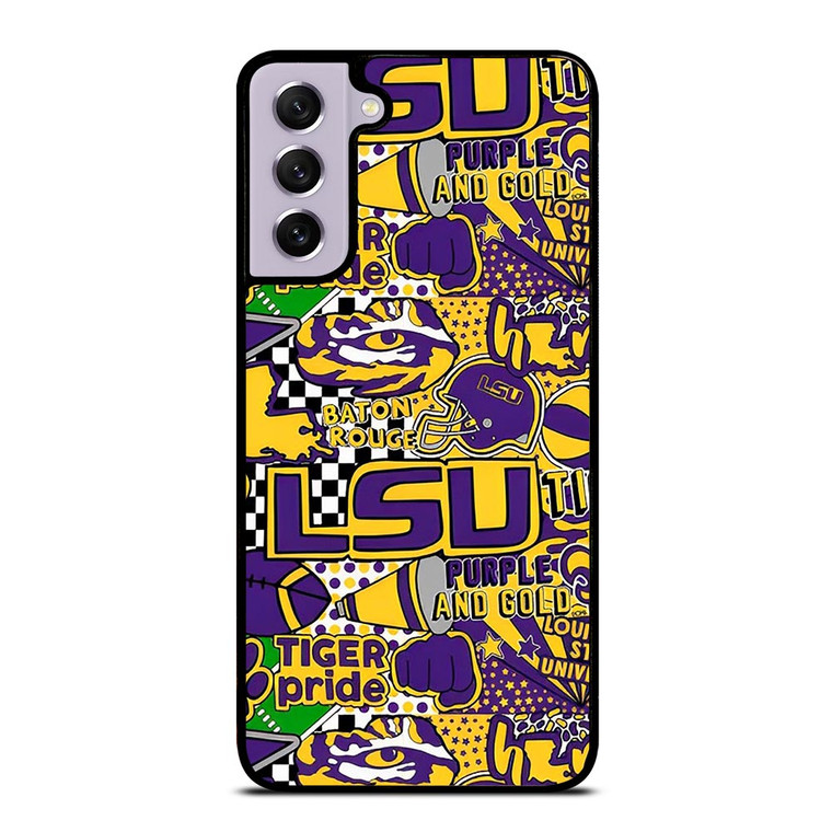 LSU Tigers UNIVERSUTY COLLAGE Samsung Galaxy S21 FE Case