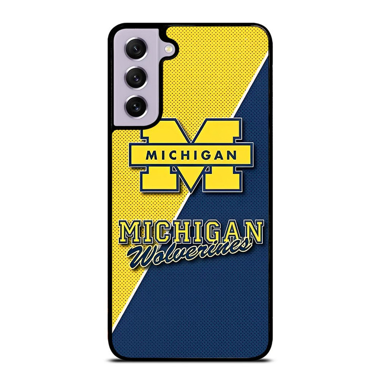 MICHIGAN WOLVERINES FOOTBALL BADGE Samsung Galaxy S21 FE Case MICHIGAN WOLVERINES FOOTBALL BADGE Samsung Galaxy S21 FE Case