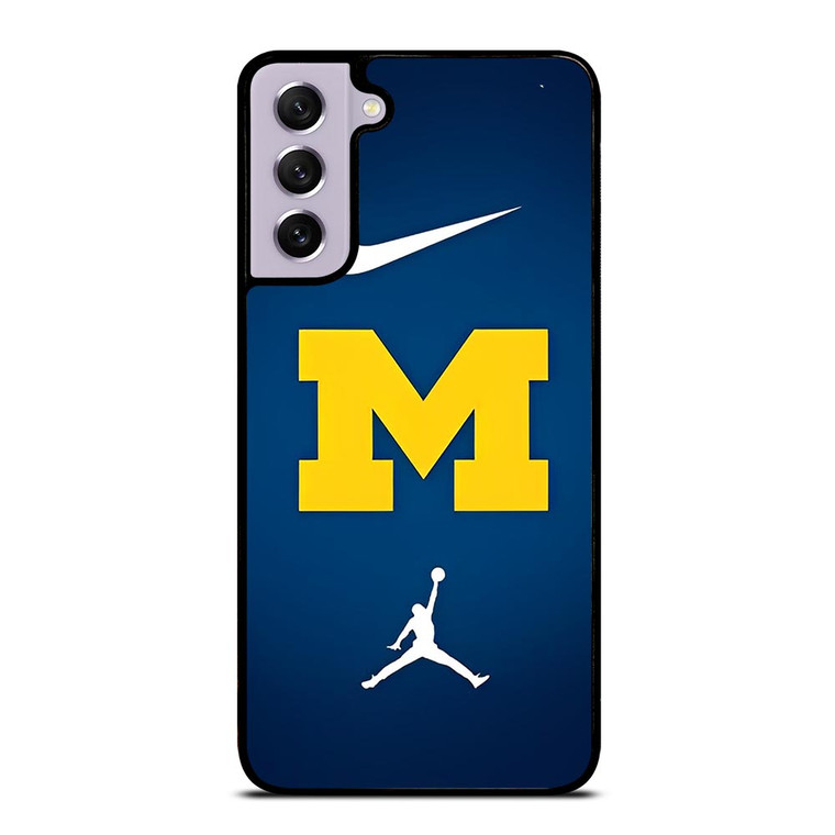 MICHIGAN WOLVERINES NIKE JORDAN Samsung Galaxy S21 FE Case MICHIGAN WOLVERINES NIKE JORDAN Samsung Galaxy S21 FE Case