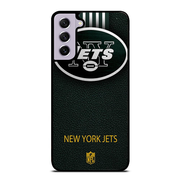 NEW YORK JETS LEATHER LOGO Samsung Galaxy S21 FE Case