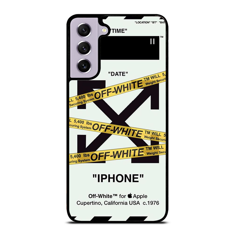 OFF WHITE YELLOW STRIPES Samsung Galaxy S21 FE Case OFF WHITE YELLOW STRIPES Samsung Galaxy S21 FE Case