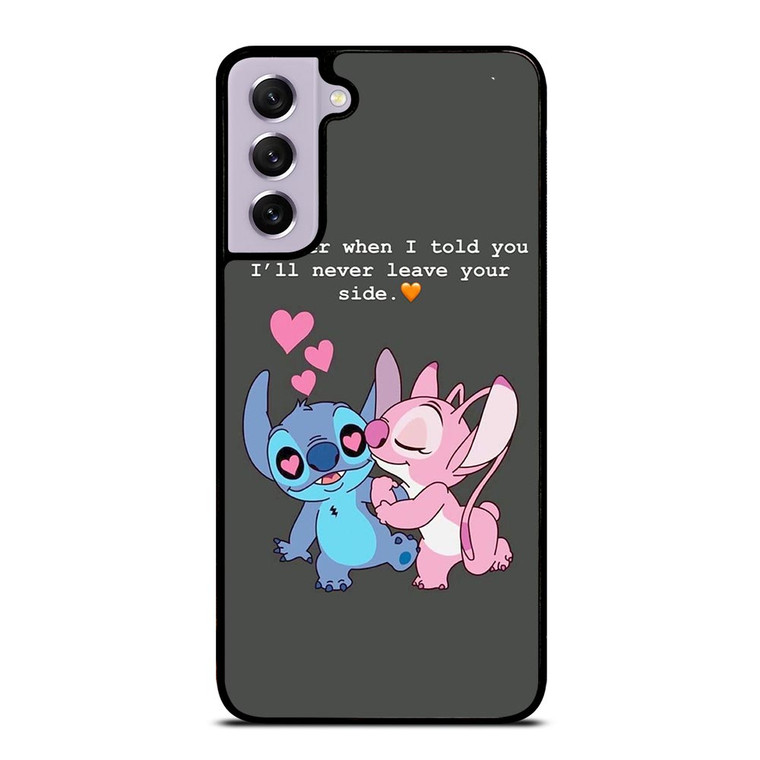 STITCH AND GIRLFRIEND LOVE QUOTE Samsung Galaxy S21 FE Case