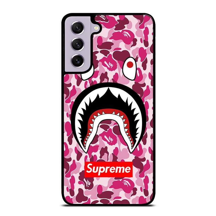 SUPREME BAPE CAMO SHARK Samsung Galaxy S21 FE Case