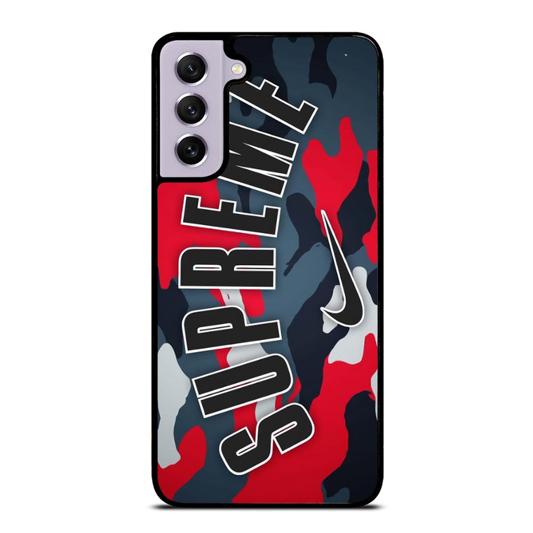 SUPREME X NIKE RED CAMO Samsung Galaxy S21 FE Case