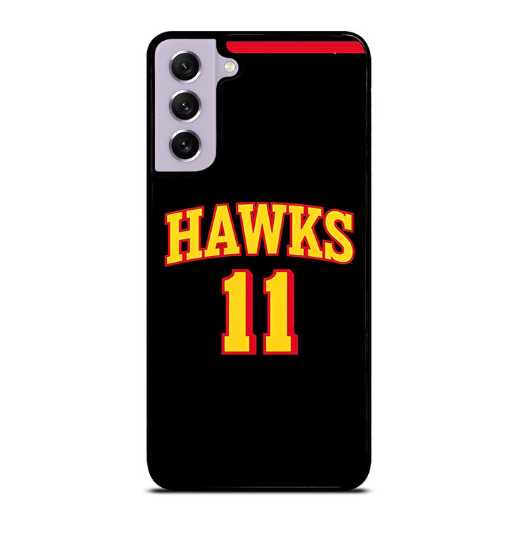 TRAE YOUNG ATLANTA HAWKS BLACK Samsung Galaxy S21 FE Case