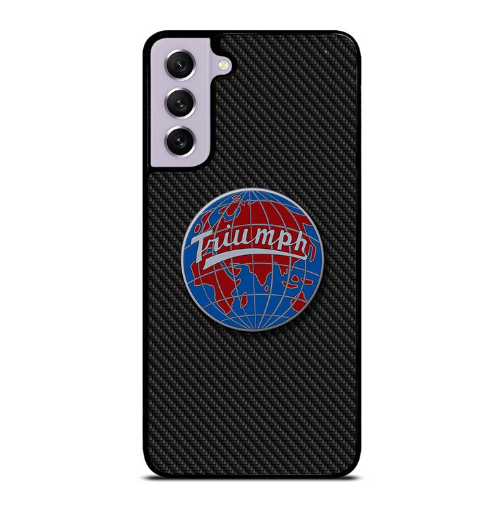 TRIUMPH WORLDWIDE LOGO CARBON Samsung Galaxy S21 FE Case