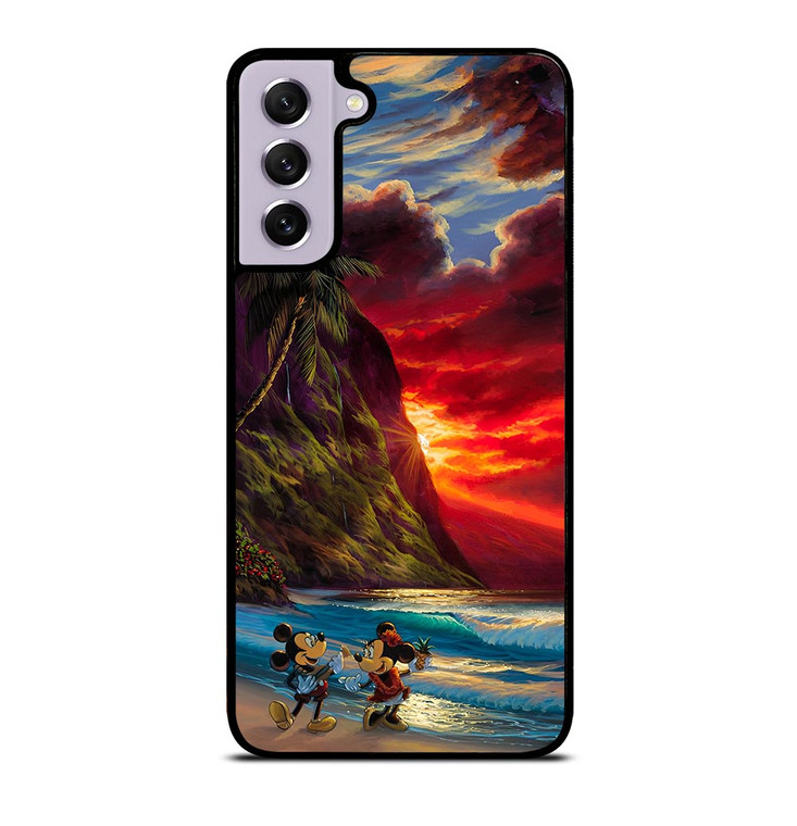 TROPICAL BEAUTIFUL MICKEY MINNIE Samsung Galaxy S21 FE Case