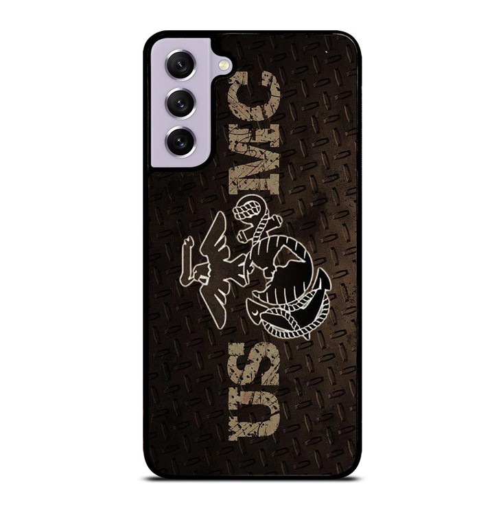 UNITED STATED MARINE CORPS METAL LOGO Samsung Galaxy S21 FE Case UNITED STATED MARINE CORPS METAL LOGO Samsung Galaxy S21 FE Case