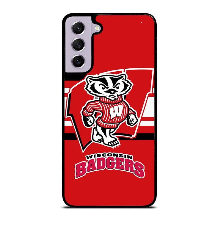 WISCONSIN BADGER SYMBOL Samsung Galaxy S21 FE Case WISCONSIN BADGER SYMBOL Samsung Galaxy S21 FE Case