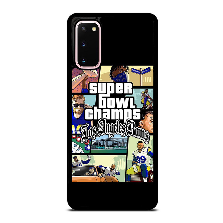 LOS ANGELES RAMS CHAMPIONS CARTOON Samsung Galaxy S20 Case