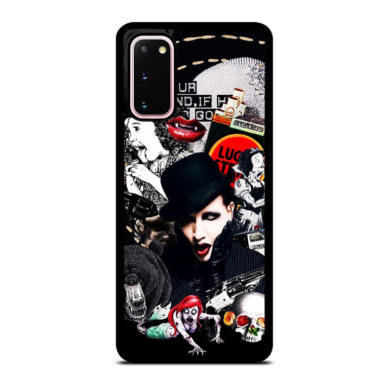 MARILYN MANSON GOTH COLLAGE Samsung Galaxy S20 Case