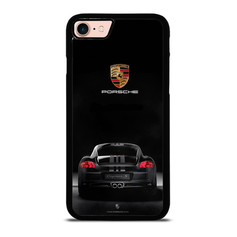 PORSCHE CAYMAN S BLACK iPhone 8 Case