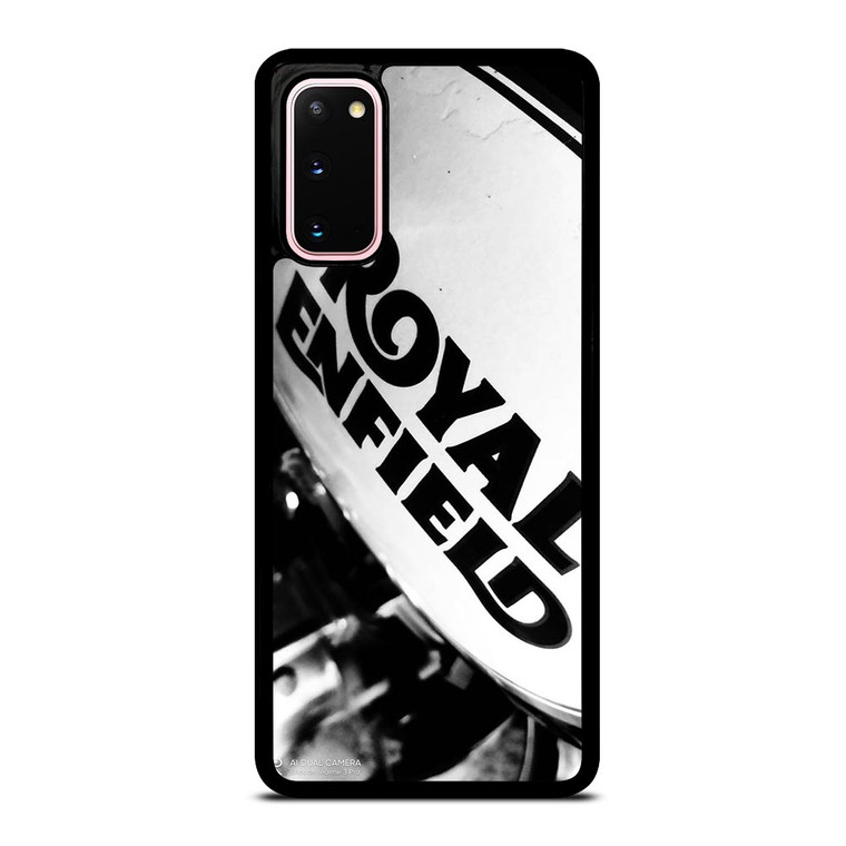ROYAL ENFIELD LOGO BLACK WHITE Samsung Galaxy S20 Case
