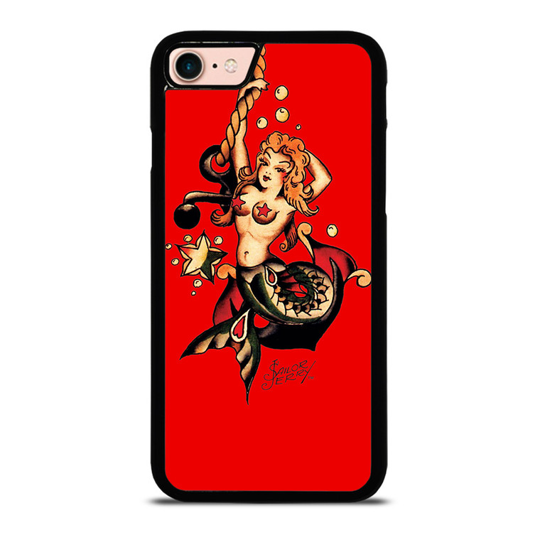 SAILOR JERRY MERMAID TATTOO iPhone 8 Case