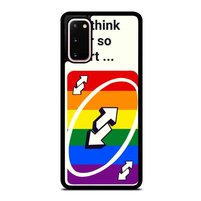 UNO REVERSE CARD YOU THINK YOU SMART Samsung Galaxy S20 Case UNO REVERSE CARD YOU THINK YOU SMART Samsung Galaxy S20 Case