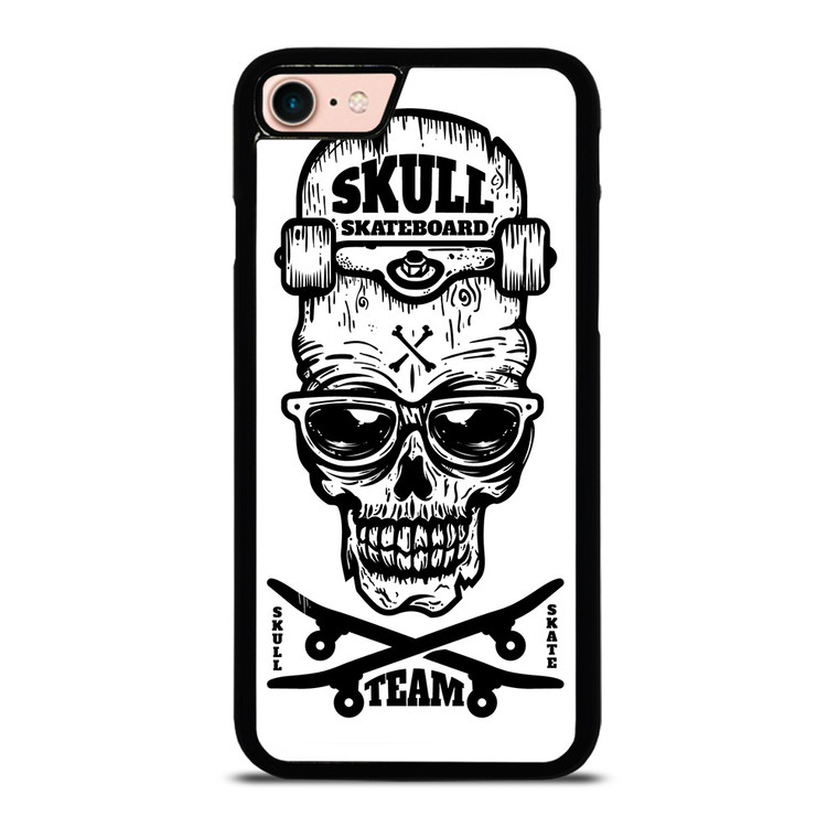 SKULL SKATEBOARD TEAM LOGO iPhone 8 Case