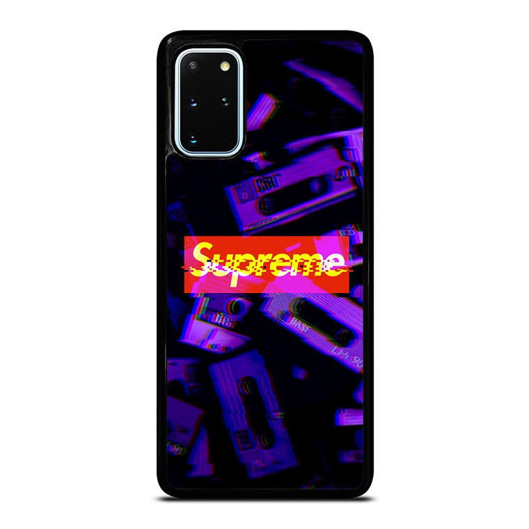 SUPREME PURPLE CASSETTE GLITCH Samsung Galaxy S20 Plus Case