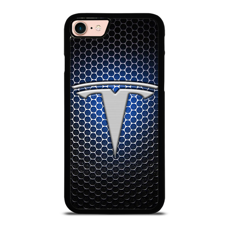 TESLA LOGO BLUE LIGHT iPhone 8 Case