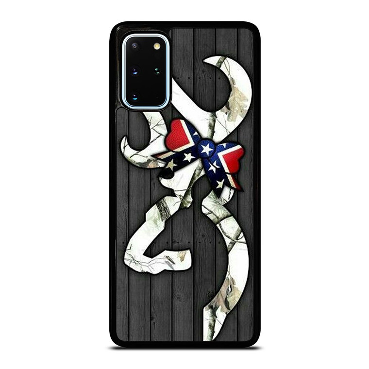 WOODEN CAMO BROWNING LOGO Samsung Galaxy S20 Plus Case WOODEN CAMO BROWNING LOGO Samsung Galaxy S20 Plus Case