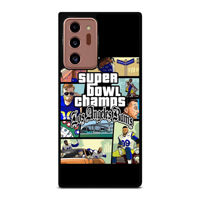 LOS ANGELES RAMS CHAMPIONS CARTOON Samsung Galaxy Note 20 Ultra Case
