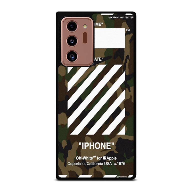 OFF WHITE CAMO ARMY Samsung Galaxy Note 20 Ultra Case