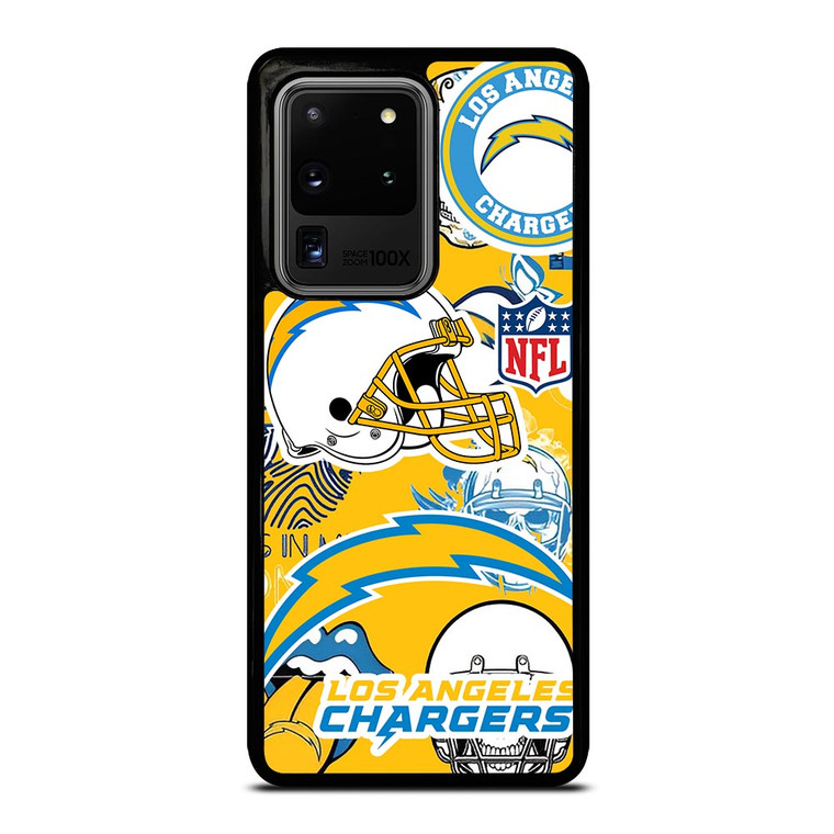 LOS ANGELES CHARGERS NFL STICKER BOMB Samsung Galaxy S20 Ultra  Case