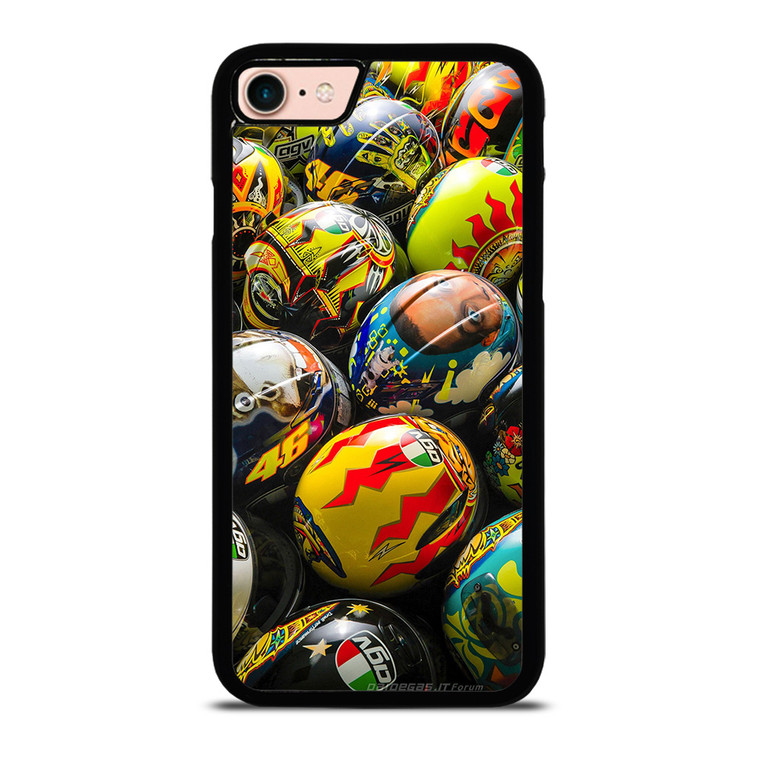 VALENTINO ROSSI AGV COLLECTION HELMETS iPhone 8 Case