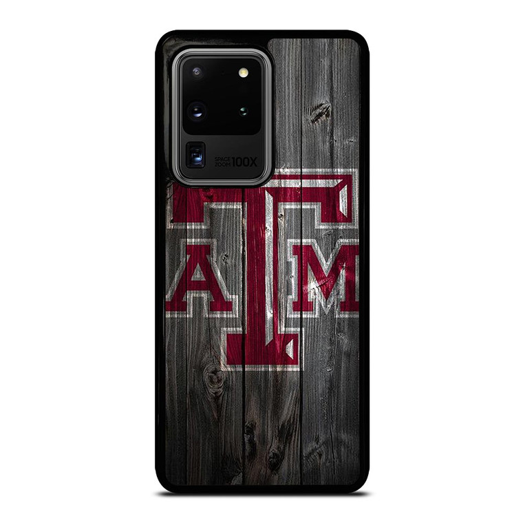 TEXAS AGGIES WOODEN LOGO Samsung Galaxy S20 Ultra  Case