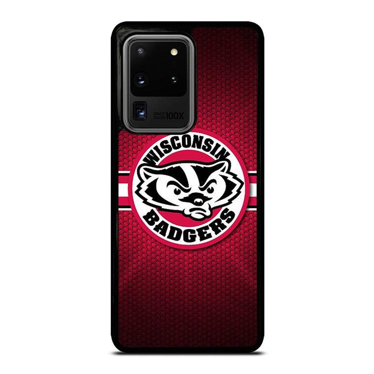 WISCONSIN BADGER METAL LOGO Samsung Galaxy S20 Ultra  Case