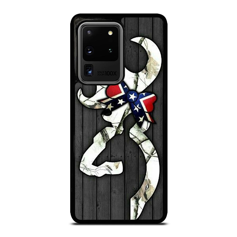 WOODEN CAMO BROWNING LOGO Samsung Galaxy S20 Ultra  Case WOODEN CAMO BROWNING LOGO Samsung Galaxy S20 Ultra  Case