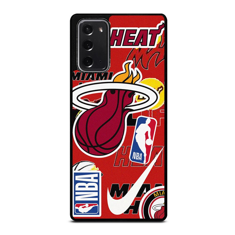 MIAMI HEAT NBA STICKER BOMB Samsung Galaxy Note 20 Case