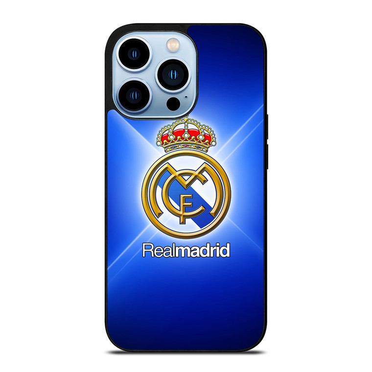 REAL MADRID LOGO BLUE LIGHT iPhone 13 Pro Max Case