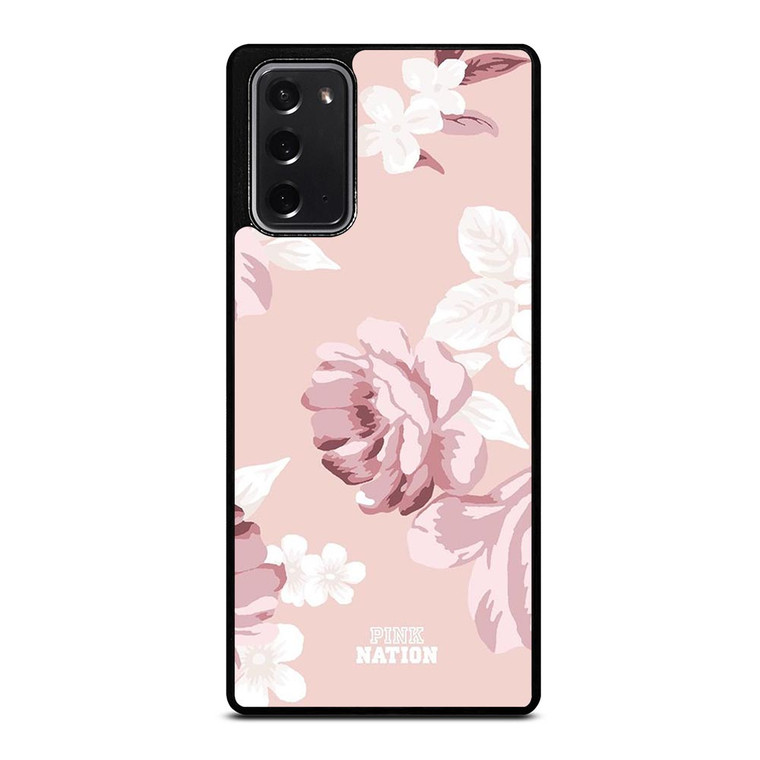 PINK VICTORIA'S SECRET FLOWER Samsung Galaxy Note 20 Case
