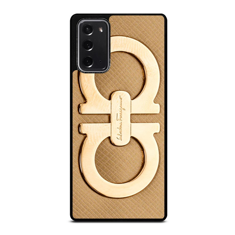 SALVATORE FERRAGAMO GOLD LOGO Samsung Galaxy Note 20 Case