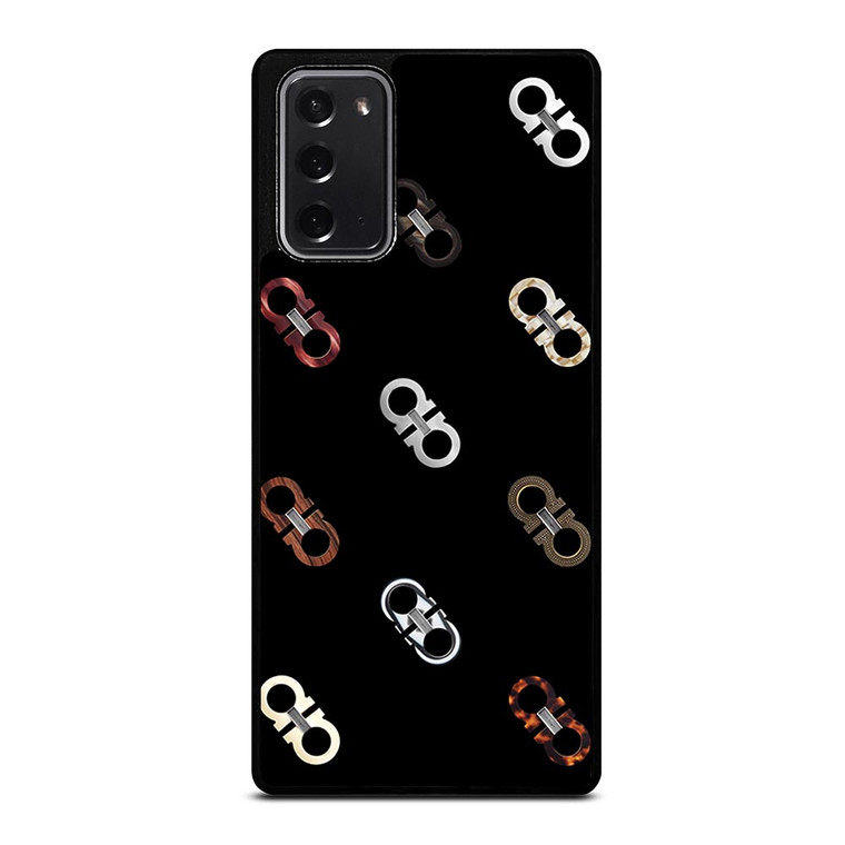 SALVATORE FERRAGAMO LOGO PATTERN Samsung Galaxy Note 20 Case