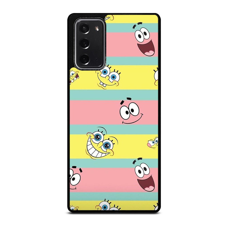 SPONGEBOB PATRICK CUTE STRIPE Samsung Galaxy Note 20 Case
