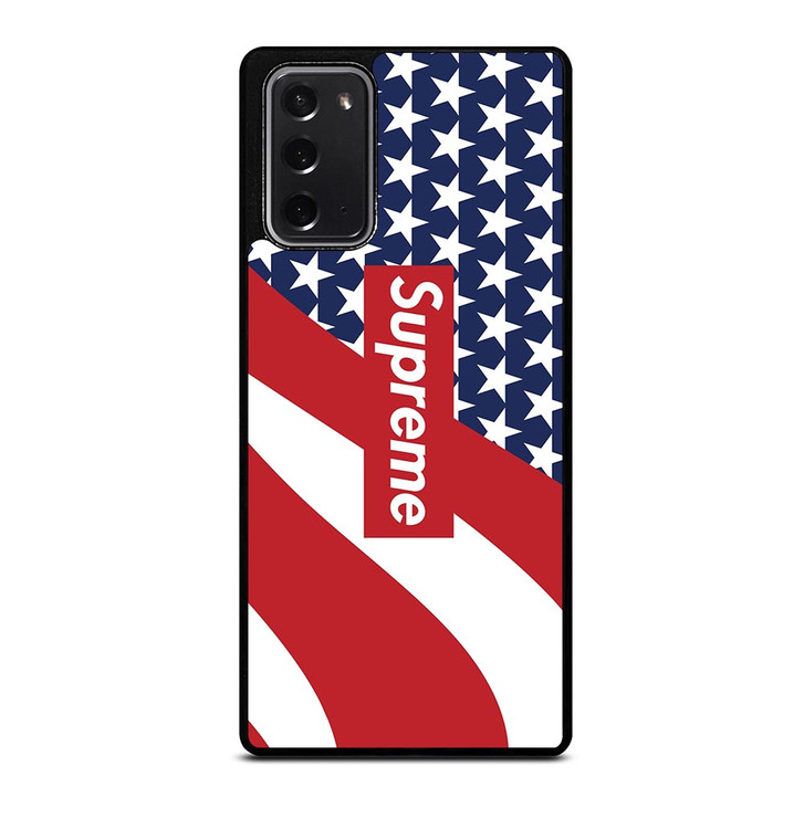 SUPREME LOGO AMERICAN FLAG Samsung Galaxy Note 20 Case