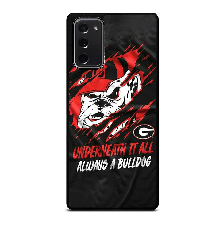 UGA GEORGIA BULLDOGS UNDERNEATH IT ALL Samsung Galaxy Note 20 Case
