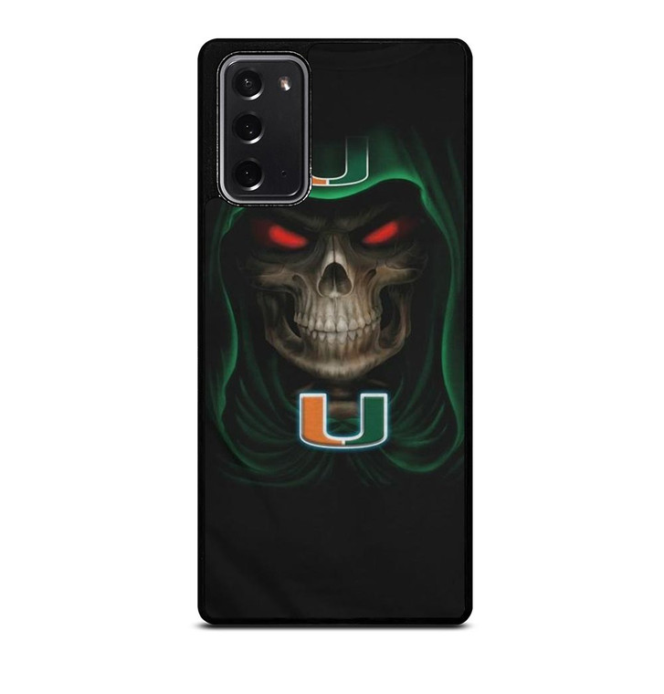 UM MIAMI HURRICANES SKULL Samsung Galaxy Note 20 Case UM MIAMI HURRICANES SKULL Samsung Galaxy Note 20 Case