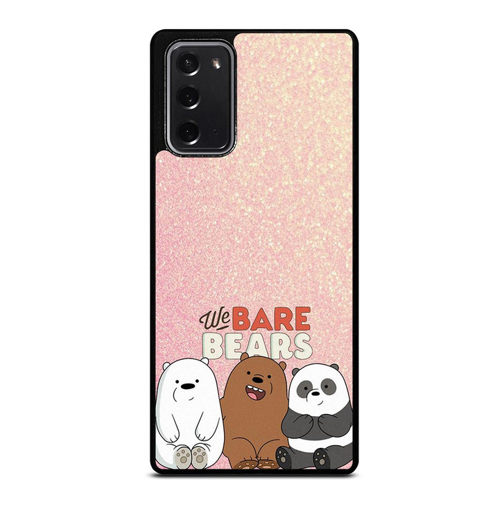 WE BARE BEARS PINK GILTTER Samsung Galaxy Note 20 Case WE BARE BEARS PINK GILTTER Samsung Galaxy Note 20 Case