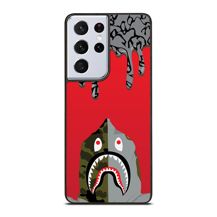 BAPE CAMO MELTED ARTWORK Samsung Galaxy S21 Ultra Case